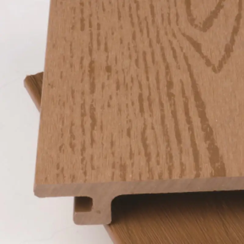 Panneau de revêtement mural en bois cannelé extérieur WPC de 155 mm