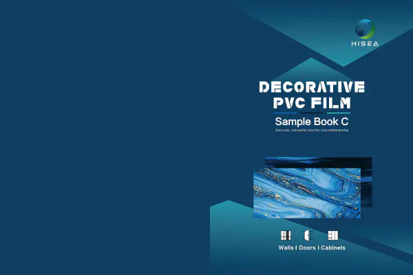  Livre d'échantillons sélectionnés de film PVC décoratif Hisea C