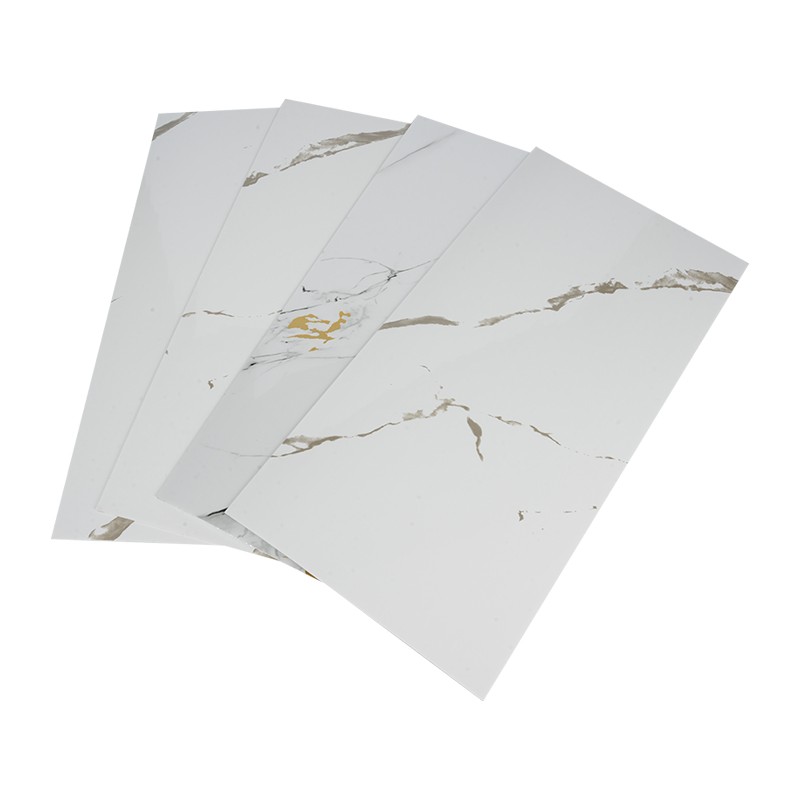 Feuille murale en PVC à peler et coller en faux marbre de 1,2 × 3 m